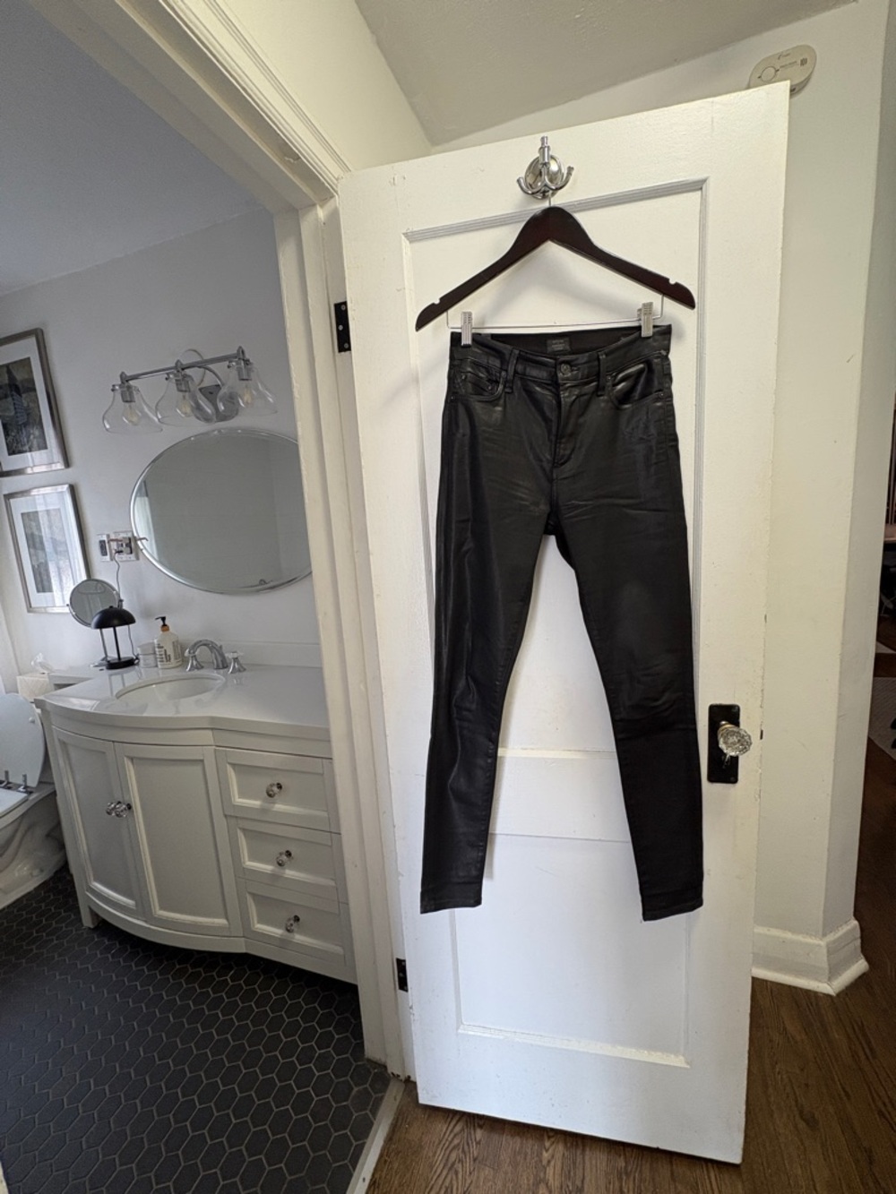 Citizens of Humanity Black Faux Leather Pants